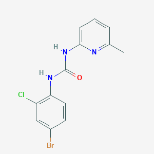 molecular formula C13H11BrClN3O B5282945 1-(4-Bromo-2-chlorophenyl)-3-(6-methylpyridin-2-yl)urea 