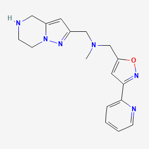 N-methyl-1-[3-(2-pyridinyl)-5-isoxazolyl]-N-(4,5,6,7-tetrahydropyrazolo[1,5-a]pyrazin-2-ylmethyl)methanamine dihydrochloride