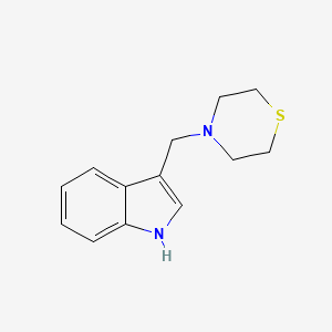 molecular formula C13H16N2S B5282968 4-(1H-indol-3-ylmethyl)thiomorpholine 