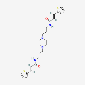 N,N'-(1,4-piperazinediyldi-3,1-propanediyl)bis[3-(2-thienyl)acrylamide]