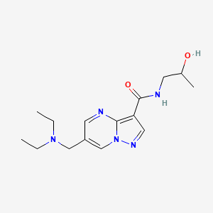 6-[(diethylamino)methyl]-N-(2-hydroxypropyl)pyrazolo[1,5-a]pyrimidine-3-carboxamide