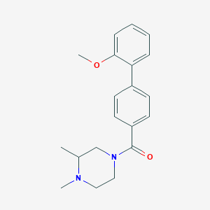 molecular formula C20H24N2O2 B5283088 4-[(2'-methoxybiphenyl-4-yl)carbonyl]-1,2-dimethylpiperazine 