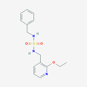 molecular formula C15H19N3O3S B5283227 N-benzyl-N'-[(2-ethoxypyridin-3-yl)methyl]sulfamide 