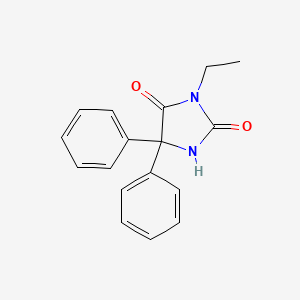 3-ethyl-5,5-diphenyl-2,4-imidazolidinedione