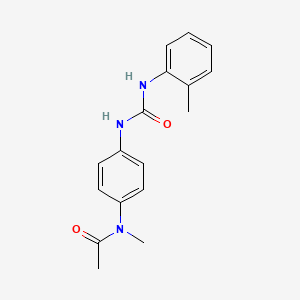 molecular formula C17H19N3O2 B5283305 N-methyl-N-(4-{[(2-methylphenyl)carbamoyl]amino}phenyl)acetamide 