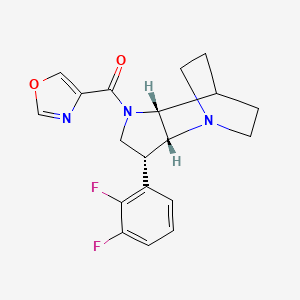 [(2R,3R,6R)-3-(2,3-difluorophenyl)-1,5-diazatricyclo[5.2.2.02,6]undecan-5-yl]-(1,3-oxazol-4-yl)methanone