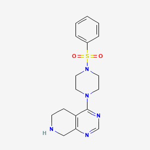 4-[4-(phenylsulfonyl)piperazin-1-yl]-5,6,7,8-tetrahydropyrido[3,4-d]pyrimidine