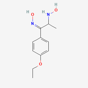 molecular formula C11H16N2O3 B5283421 (NZ)-N-[1-(4-ethoxyphenyl)-2-(hydroxyamino)propylidene]hydroxylamine 