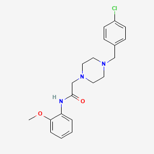 2-{4-[(4-CHLOROPHENYL)METHYL]PIPERAZIN-1-YL}-N-(2-METHOXYPHENYL)ACETAMIDE