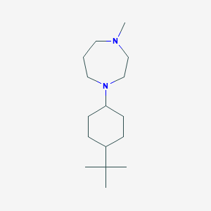 molecular formula C16H32N2 B5283458 1-(4-tert-butylcyclohexyl)-4-methyl-1,4-diazepane 