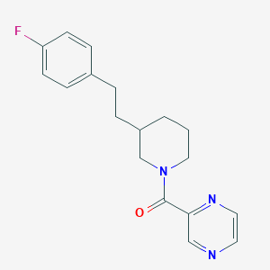 2-({3-[2-(4-fluorophenyl)ethyl]-1-piperidinyl}carbonyl)pyrazine