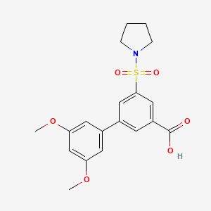 3',5'-dimethoxy-5-(pyrrolidin-1-ylsulfonyl)biphenyl-3-carboxylic acid