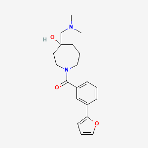 4-[(dimethylamino)methyl]-1-[3-(2-furyl)benzoyl]-4-azepanol