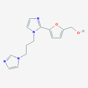 (5-{1-[3-(1H-imidazol-1-yl)propyl]-1H-imidazol-2-yl}-2-furyl)methanol