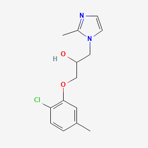 1-(2-chloro-5-methylphenoxy)-3-(2-methyl-1H-imidazol-1-yl)propan-2-ol