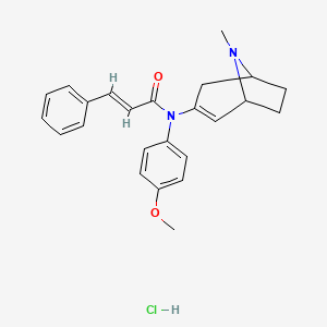 N-(4-methoxyphenyl)-N-(8-methyl-8-azabicyclo[3.2.1]oct-2-en-3-yl)-3-phenylacrylamide hydrochloride