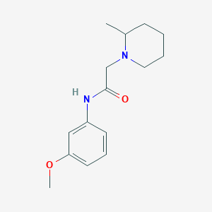 N-(3-methoxyphenyl)-2-(2-methylpiperidin-1-yl)acetamide