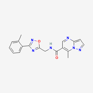 7-methyl-N-{[3-(2-methylphenyl)-1,2,4-oxadiazol-5-yl]methyl}pyrazolo[1,5-a]pyrimidine-6-carboxamide