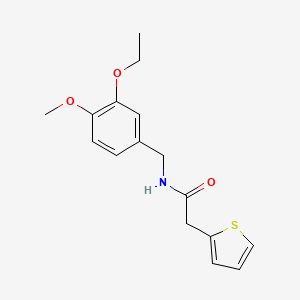 N-(3-ethoxy-4-methoxybenzyl)-2-(2-thienyl)acetamide