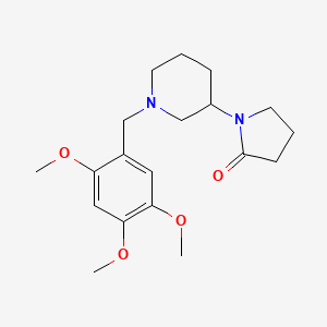 1-[1-(2,4,5-trimethoxybenzyl)piperidin-3-yl]pyrrolidin-2-one