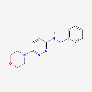 molecular formula C15H18N4O B5283659 N-benzyl-6-(4-morpholinyl)-3-pyridazinamine 