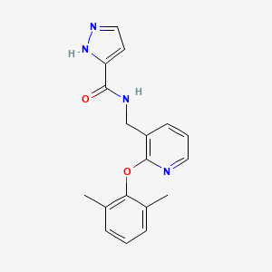 N-{[2-(2,6-dimethylphenoxy)pyridin-3-yl]methyl}-1H-pyrazole-3-carboxamide