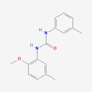 molecular formula C16H18N2O2 B5283750 N-(2-methoxy-5-methylphenyl)-N'-(3-methylphenyl)urea 