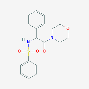 N-[2-(4-morpholinyl)-2-oxo-1-phenylethyl]benzenesulfonamide