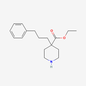 ethyl 4-(3-phenylpropyl)-4-piperidinecarboxylate hydrochloride