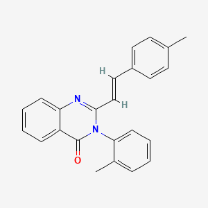 molecular formula C24H20N2O B5283868 3-(2-methylphenyl)-2-[2-(4-methylphenyl)vinyl]-4(3H)-quinazolinone 