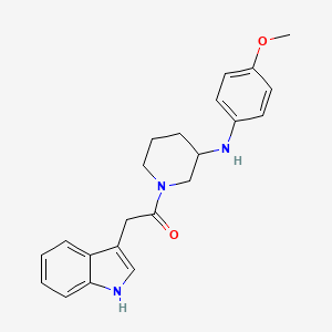 1-(1H-indol-3-ylacetyl)-N-(4-methoxyphenyl)-3-piperidinamine