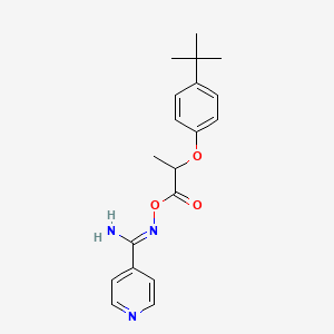 [(Z)-[amino(pyridin-4-yl)methylidene]amino] 2-(4-tert-butylphenoxy)propanoate