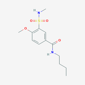 N-butyl-4-methoxy-3-(methylsulfamoyl)benzamide