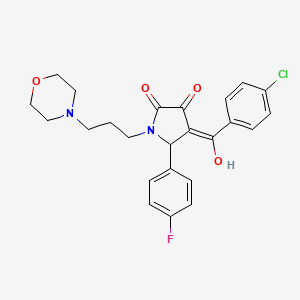 4-(4-chlorobenzoyl)-5-(4-fluorophenyl)-3-hydroxy-1-[3-(morpholin-4-yl)propyl]-2,5-dihydro-1H-pyrrol-2-one