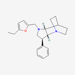 (2R*,3S*,6R*)-5-[(5-ethyl-2-furyl)methyl]-3-phenyl-1,5-diazatricyclo[5.2.2.0~2,6~]undecane