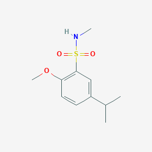 {[2-Methoxy-5-(methylethyl)phenyl]sulfonyl}methylamine