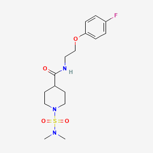 1-[(dimethylamino)sulfonyl]-N-[2-(4-fluorophenoxy)ethyl]-4-piperidinecarboxamide