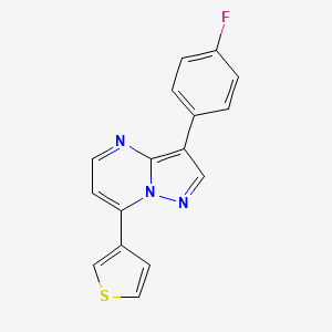 3-(4-Fluorophenyl)-7-(thiophen-3-yl)pyrazolo[1,5-a]pyrimidine