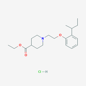 Ethyl 1-[2-(2-butan-2-ylphenoxy)ethyl]piperidine-4-carboxylate;hydrochloride