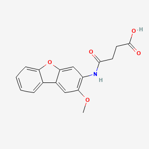 4-[(2-methoxydibenzo[b,d]furan-3-yl)amino]-4-oxobutanoic acid