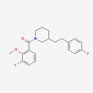 1-(3-fluoro-2-methoxybenzoyl)-3-[2-(4-fluorophenyl)ethyl]piperidine