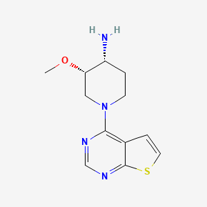 (3S,4R)-3-methoxy-1-thieno[2,3-d]pyrimidin-4-ylpiperidin-4-amine