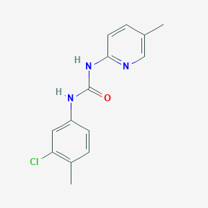 molecular formula C14H14ClN3O B5284156 1-(3-Chloro-4-methylphenyl)-3-(5-methylpyridin-2-yl)urea 