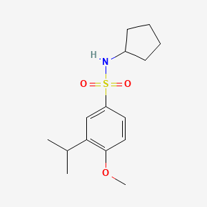 N-cyclopentyl-4-methoxy-3-(propan-2-yl)benzenesulfonamide