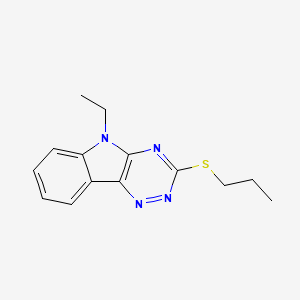 5-ethyl-3-(propylsulfanyl)-5H-[1,2,4]triazino[5,6-b]indole