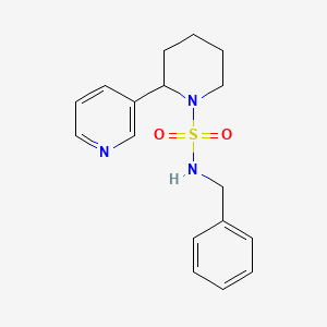 molecular formula C17H21N3O2S B5284182 N-benzyl-2-pyridin-3-ylpiperidine-1-sulfonamide 