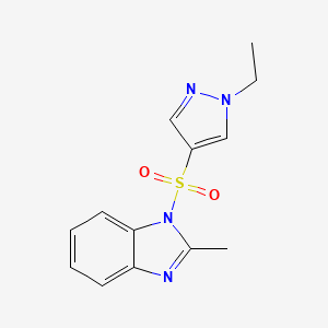 1-[(1-ETHYL-1H-PYRAZOL-4-YL)SULFONYL]-2-METHYL-1H-1,3-BENZIMIDAZOLE