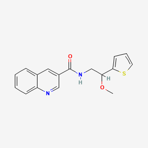 N-(2-methoxy-2-thiophen-2-ylethyl)quinoline-3-carboxamide