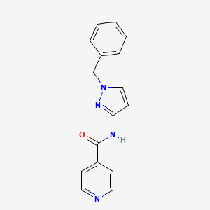 molecular formula C16H14N4O B5284203 N-(1-benzyl-1H-pyrazol-3-yl)isonicotinamide 