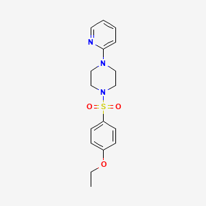 molecular formula C17H21N3O3S B5284214 1-[(4-ETHOXYPHENYL)SULFONYL]-4-(2-PYRIDYL)PIPERAZINE 